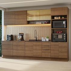 Imagem de Armário De Cozinha Completa 310cm Rustic Stella Madesa 02 Rustic