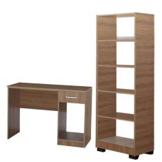 Imagem de Kit Estante Para Livros Mesa Escrivaninha Giovana Mel