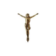 Imagem de Estátua Cristo (Jesus) Alumínio Fundido Pintura Ouro Velho