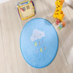 Imagem de Tapete Premium Baby Chuva de Benção 65cm  Turquesa Guga Tapetes