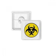 Imagem de Yellow Dangerous Chemical Radiation Symbol Keycap Teclado mecânico PBT Gaming Upgrade Kit