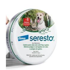 Imagem de Coleira Antipulgas E Carrapatos Seresto Para Cães E Gatos Até 8 Kg - E