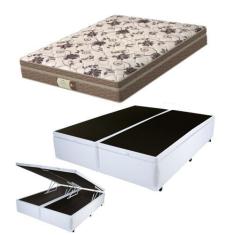Imagem de Cama Box C/ Baú Queen + Colchão Mola Ensacada Probel Style Pillow