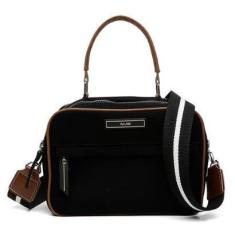 Imagem de Bolsa Transversal Casual Feminino com Zíperes Detalhe Costura e Alça Ajustavel-Feminino