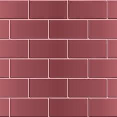 Imagem de Papel de Parede Tijolo Metálico Rose