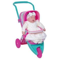 Imagem de Carrinho De Boneca Ninos 3 Rodas Coleção Reforçado Inmetro - Toys