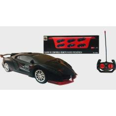 Imagem de Brinquedo Infantil Carrinho De Controle Remoto Total(Preto c/Vermelho)