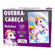 Imagem de Quebra Cabeça 150 Peças Rainbow Unicórnio - Pais E Filhos
