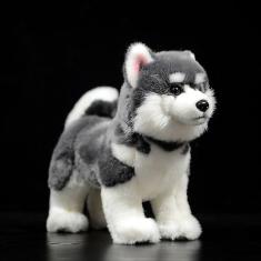 Imagem de Cabeça de brinquedo de pelúcia infantil Plush Dog Doll 10 cm de altura 23 cm