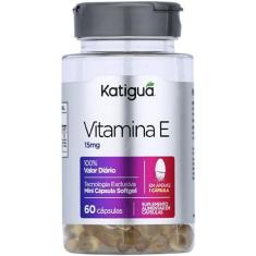Imagem de KATIGUÁ Vitamina E Sem Sabor Katiguá 60 Cápsulas De 15Mg Prata