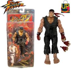 Imagem de Bonecos Street Fighter Ryu Preto premium de 18cm action figure