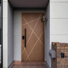 Imagem de Kit Porta De Madeira 210x92cm Batente 14cm Fechadura Digital