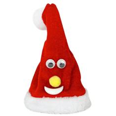Imagem de Enfeite Natalino Mesa Touca Gorro de Natal Musical Dançante