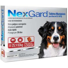 Imagem de NexGard 136 mg - Cães de 25,1 a 50 Kg cx com 3 tabletes