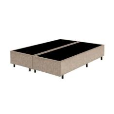 Imagem de Base Box Queen Bipartido Santo Box Suede Bege 40x158x198