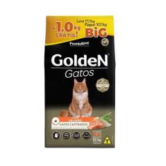 Imagem de Ração Golden Gatos Adultos Castrados Salmão Big 10,1Kg + 1Kg