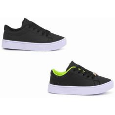 Imagem de Kit Dois Pares De Tênis Infantil masculino Escolar antiderrapante Cria