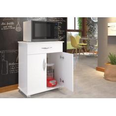 Imagem de Armário Balcão Cozinha 2 Portas Microondas Bebedouro Chão Multiuso - C