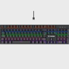 Imagem de Teclado mecanico gamer fortrek gravity 100 rainbow switch outemu red preto 84138