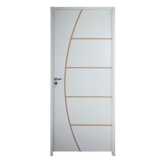 Imagem de Porta Belissima 6 Prime Batente 09 Cm Fechadura Stilo Wc 62 X 2,10 Lado Esquerdo Branco