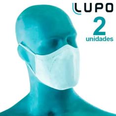 Imagem de Kit com 2 Máscaras de Proteção Adulto  Lupo Virus-Bac OFF