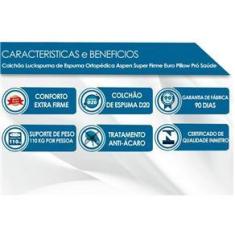 Imagem de Colchão Luckspuma Espuma Ortopédica Aspen Casal 138