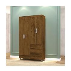 Imagem de Guarda-roupa Panama 4 Portas 2 Gavetas Imbuia Rústico
