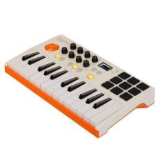 Imagem de Teclado Midi Portátil Rockdale 25 Tecla Usb Bluetooth Branco ou Preto,
