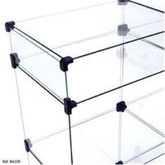 Imagem de Balcão de Atendimento Modulado em Vidro com Porta Bijuteria - 1,60 x 1,00 x 0,30