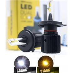 Imagem de Kit Lâmpada Ultraled Shock Light Dual Color H27 6000K 8000L