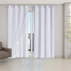 Imagem de Cortina Blackout PVC com Tecido Voil 2,80 m x 2,80 m .