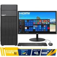 Imagem de Computador Completo Intel Core i5 4GB HD 500GB Wifi Monitor