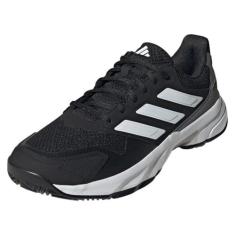 Imagem de adidas Tênis masculino Courtjam Control 3, Preto/branco/cinza, 7