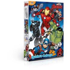 Imagem de Quebra Cabeça Marvel Os Vingadores 100 Peças - Toyster 8035
