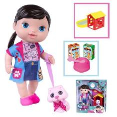 Imagem de Boneca De Vinil Pet Love Shop Com Cachorrinho - Cotiplas - Cotiplás