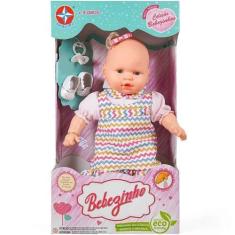 Imagem de Boneca Bebezinho Vestido Rosa Claro Estrela