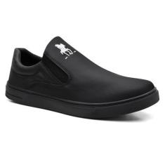Imagem de Tênis Slip On Infantil Polo Plus, Preto, 31, Masculino