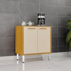 Imagem de Balcão para Cozinha 2 Portas Isis Cinamomo/off White