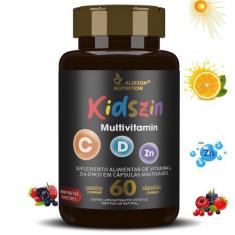 Imagem de Multivitamin Kidszin Vitaminas C D Zinco para crianças 60 cápsulas mas