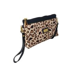 Imagem de Bolsa Carteira Clutch Topgrife Transversal Couro Onça