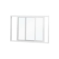 Imagem de Janela de Correr Abertura Dupla 2 Folhas Vidro Liso 100x120cm Premium 