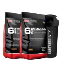 Imagem de Kit 2X Hipercalórico 6 Six Bulking Protein 6Kg + 1 Coqueteleira - Body