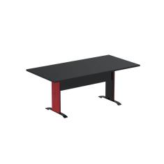 Imagem de Mesa de Reunião 180x90cm Mr1800at Preto/Vermelho