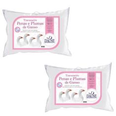 Imagem de Kit 2 Travesseiros 95% Penas e 5% Plumas - Macio - Daune