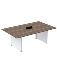 Imagem de Mesa de Reunião 2000x1400 Mrcpb2014pp Walnut/Branco