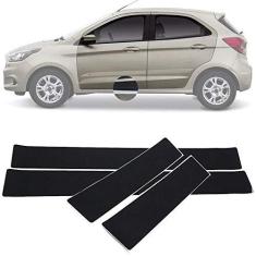 Imagem de Soleira Vinil Blackout Para Ford Ka 2015 16 17 18 19 4 Peças
