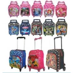 Mochila Infantil Viabags Com Rodinhas - Moto De Corrida