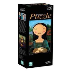 Imagem de Puzzle Quebra Cabeça Infantil Monalisa Arte 260 Peças - Nig Brinquedos
