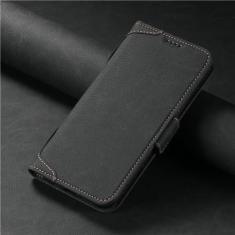 Imagem de Capa de telefone carteira de couro para iphone 12 13 14 15 pro max plus 15plus 14pro com capa de suporte de cartão flip, preta, para iphone 14pro max