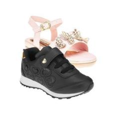 Imagem de Tênis Menina e Sandália Rasteira - KIT 2 PARES Tam 23 ao 34-Feminino